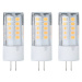 Paulmann Paulmann LED pinová žárovka G4 3W 2 700K set 3ks