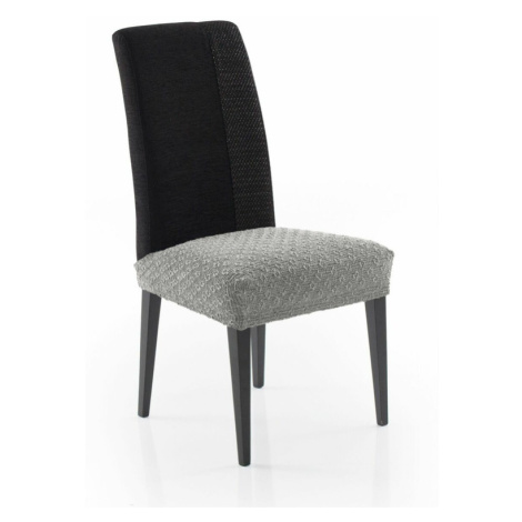 Potah elastický na sedák židle, MARTIN, světle šedý, komplet 2 ks FORBYT