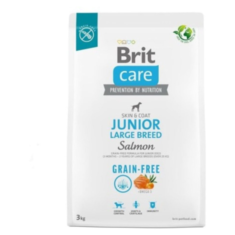 Brit Care Dog Grain-free Junior Large Breed Salmon 3 kg
