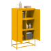 vidaXL Skříň highboard hořčicově žlutá 68,5 x 38,5 x 123,5 cm ocel