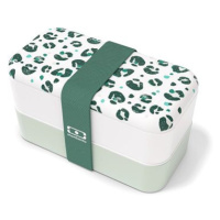 MonBento Svačinový bento box Original Green Leopard, zelený