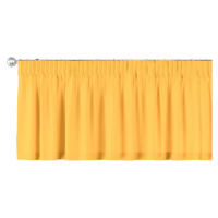 Dekoria Krátký závěs na řasící pásce, slunečně žlutá, 390 x 40 cm, Loneta, 133-40