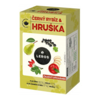 LEROS Čajový dýchánek černý rybíz&hruška 20x2.5g