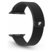 RhinoTech ocelový řemínek milánský tah pro Apple Watch 42 / 44 / 45mm černý