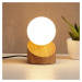 NOWA GmbH Stolní lampa LED Alisa, s dřevěnou nohou