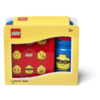 LEGO® ICONIC Classic svačinový set (láhev a box) - červená / modrá