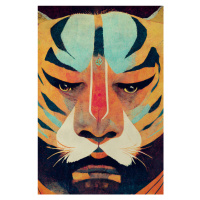 Ilustrace Strong Tiger, Treechild, 26.7 × 40 cm