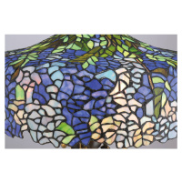 QUOIZEL Stolní lampa Cobalt v designu Tiffany