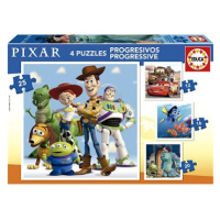 EDUCA Puzzle Disney Pixar 4v1 (12,16,20,25 dílků)