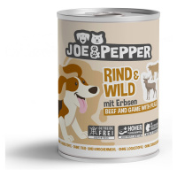 Joe & Pepper Dog hovězí maso a zvěřina s hráškem 6 × 400 g