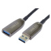 PremiumCord prodlužovací optický kabel USB-A 3.0, 20m, černá - ku3opt20