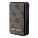 Guess 4G Leather Metal Logo Power Bank 10000 mAh 18W (hnědá)