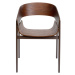 KARE Design Hnědá židle s područkami Biarritz