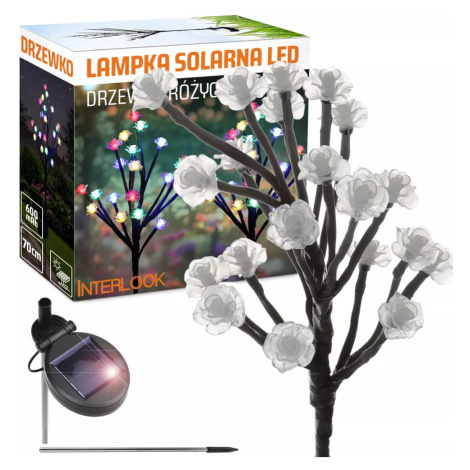 FLD-08-C | Solární zahradní lampa LED Strom s růžemi | 70 cm, 600 mAh Interlook