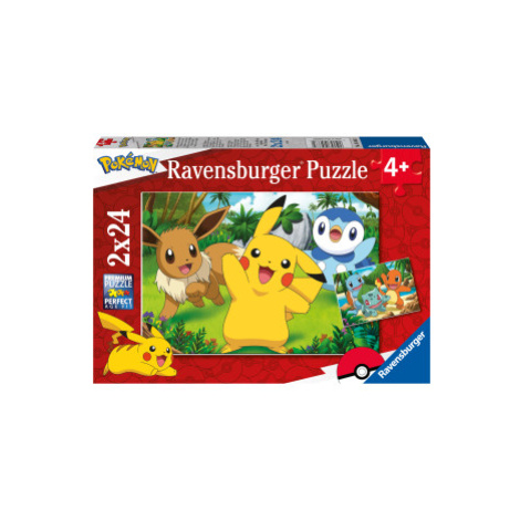 Puzzle dětské Pokémon 2x24 dílků RAVENSBURGER