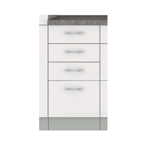 Dolní kuchyňská skříňka Bianka 40D, 40 cm, bílý lesk Asko