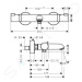 Hansgrohe 13114000 - Termostatická vanová baterie, chrom