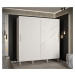 Šatní skříň Calipso Slim Marmur Barva korpusu: Bílá, Rozměry: 200 cm, Dveře: Bílá + Bílý Marmur