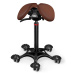 Sedlová židle Salli SwingFit Barva čalounění: Kůže - koňaková #33001, Konstrukce: černá + masážn