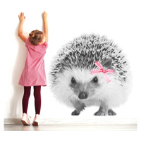DEKORACJAN Samolepka na zeď - ježek s mašličkou Velikost: M