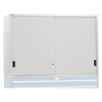 LISTA Nástavná skříň s posuvnými dveřmi, dveře z plného plechu, v x š x h 1000 x 1023 x 725 mm, 