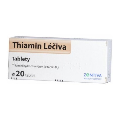 THIAMIN LÉČIVA 50MG neobalené tablety 20 Zentiva