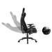 CZC.Gaming Fortress, herní židle, látková, černá - CZCGX500FB
