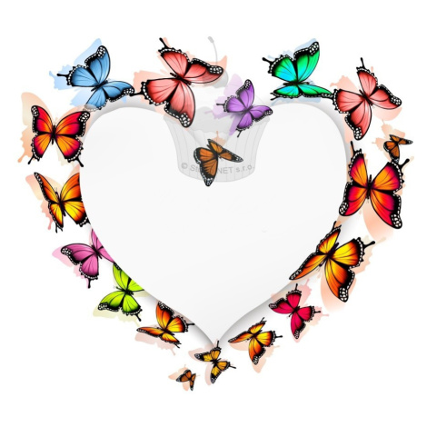 Srdce z motýlů - A4