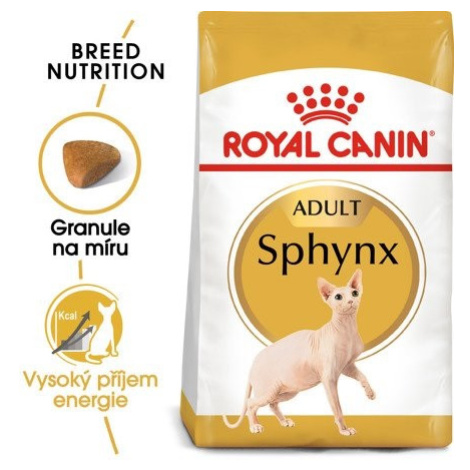 Royal Canin Sphynx Adult - granule pro sphynx kočky - 10kg