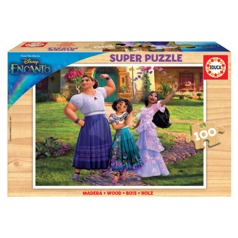 Dřevěné puzzle Encanto Disney Educa 100 dílků od 6 let