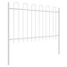 vidaXL Zahradní plot 3 pcs Bílá 5,1 x 1 m Práškově lakovaná ocel