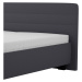 Postel s matrací MELISSA tmavě šedá, 140x200 cm