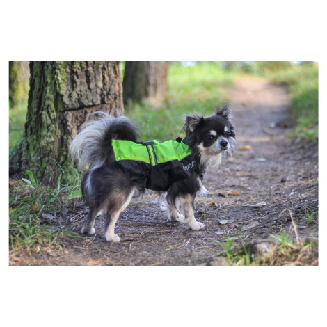 Vsepropejska Heda pláštěnka pro psa Barva: Zelená, Délka zad (cm): 35, Obvod hrudníku: 40 – 47 c