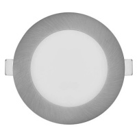 EMOS LED podhledové svítidlo NEXXO stříbrné, 12 cm, 7 W, teplá/neutrální bílá