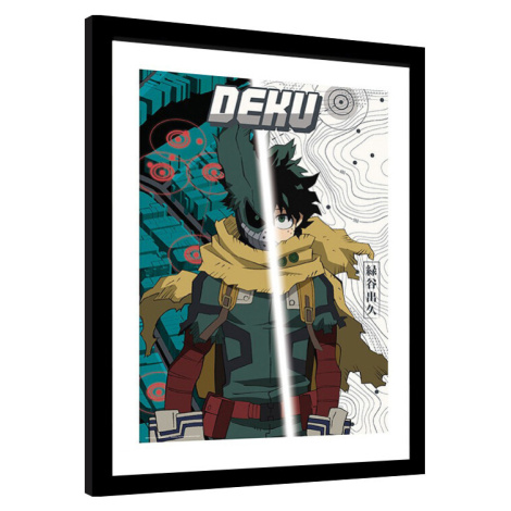 Obraz na zeď - My Hero Academia - Dark Deku, 34.3 × 44.5 cm ABY STYLE