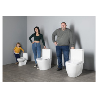 SAPHO GRANDE WC kombi XL, spodní/zadní odpad, bílá GR360