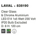 NOVA LUCE závěsné svítidlo LAVAL čiré sklo a chromová základna E14 1x5W 230V IP20 bez žárovky 83