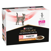 PURINA PRO PLAN Veterinary Diets Feline DM ST/OX - Diabetes Management kuřecí - 10 x 85 g