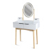 ArtJum Toaletní stolek WERRY s oválným LED zrcadlem