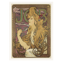 Obrazová reprodukce Job, Cigarette Paper Advert (Vintage Art Nouveau) - Alfons / Alphonse Mucha,