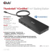 Club3D Dokovací stanice Thunderbolt 4 certifikovaný 11v1, 3xUSB-C, 3xUSB-A, PD