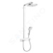 Hansgrohe 27126400 - Sprchový set s termostatem ShowerTablet, 30 cm, 2 proudy, bílá/chrom