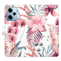 iSaprio flip pouzdro Pink Flowers 02 pro Xiaomi Redmi Note 12 Pro 5G / Poco X5 Pro 5G