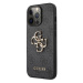 Guess PU 4G Metal Logo Case iPhone 13 Pro šedý