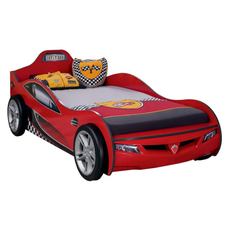 Dětská postel auto super 90x190cm - červená