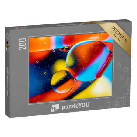 puzzle 200 dílků „Planety, vesmír, kosmické abstraktní pozadí“