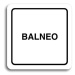 Accept Piktogram "balneo" (80 × 80 mm) (bílá tabulka - černý tisk)