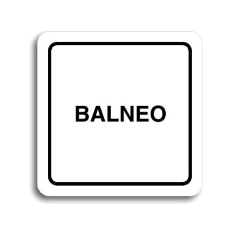 Accept Piktogram "balneo" (80 × 80 mm) (bílá tabulka - černý tisk)