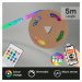 BRILONER Digitální RGB LED pásek s hudebním senzorem 500 cm 0,12W bílé BRILO 2313-150