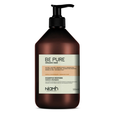 Niamh Hairkoncept Be Pure Restore Shampoo - obnovující šampon na vlasy, 500 ml